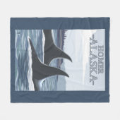 Orca Whales #1 - Homer, Alaska Fleece Deken (Voorkant (Horizontaal))