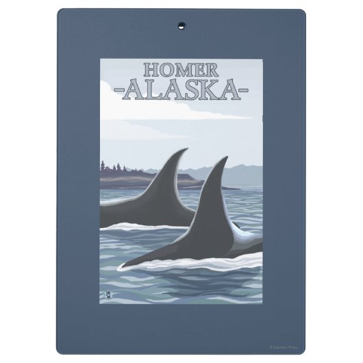 Orca Whales #1 - Homer, Alaska Klembord (Achterkant)