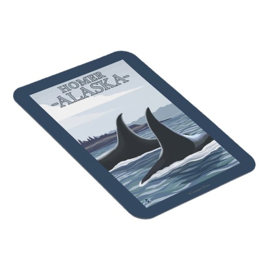 Orca Whales #1 - Homer, Alaska Magneet (Rechterzijde)