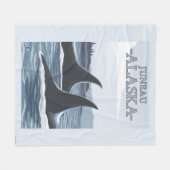 Orca Whales #1 - Juneau, Alaska Fleece Deken (Voorkant (Horizontaal))