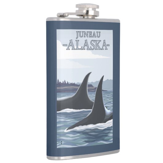 Orca Whales #1 - Juneau, Alaska Heupfles (Rechts)