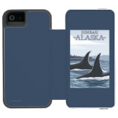 Orca Whales #1 - Juneau, Alaska Incipio iPhone Portemonnee Hoesje (Agenda Open)