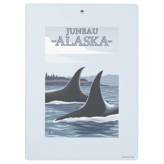 Orca Whales #1 - Juneau, Alaska Klembord (Achterkant)