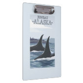 Orca Whales #1 - Juneau, Alaska Klembord (Rechts)