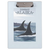 Orca Whales #1 - Juneau, Alaska Klembord (Voorkant)
