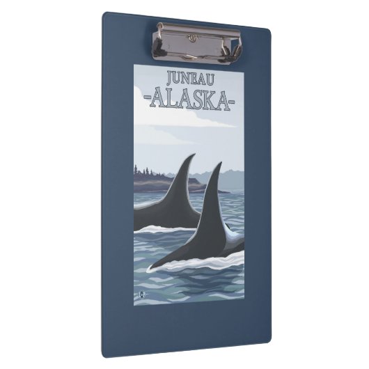 Orca Whales #1 - Juneau, Alaska Klembord (Rechts)