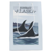 Orca Whales #1 - Juneau, Alaska Medium Cadeauzakje (Voorkant)