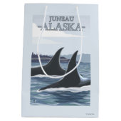 Orca Whales #1 - Juneau, Alaska Medium Cadeauzakje (Achterkant)