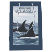 Orca Whales #1 - Juneau, Alaska Medium Cadeauzakje (Voorkant)