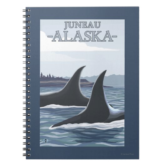 Orca Whales #1 - Juneau, Alaska Notitieboek (Voorkant)