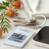 Orca Whales #1 - Juneau, Alaska Sleutelhanger (Voorkant Rechts)