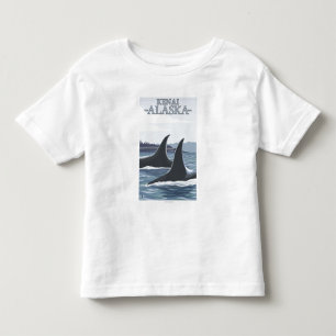 Orca Whales #1 - Kenai, Alaska Kinder Shirts