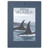 Orca Whales #1 - Kenai, Alaska Klembord (Achterkant)