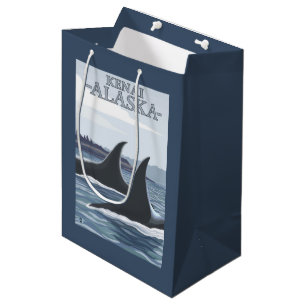Orca Whales #1 - Kenai, Alaska Medium Cadeauzakje
