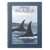 Orca Whales #1 - Kenia, Alaska Notitieboek (Voorkant)