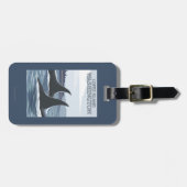 Orca Whales #1 - Lopez, Washington Bagagelabel (Voorkant horizontaal)