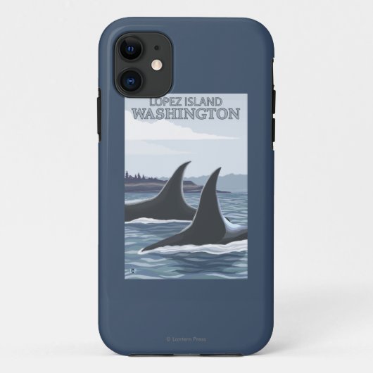 Orca Whales #1 - Lopez, Washington Case-Mate iPhone Case (Achterkant)