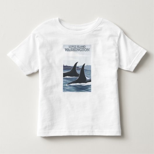 Orca Whales #1 - Lopez, Washington Kinder Shirts (Voorkant)