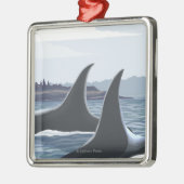 Orca Whales #1 - Lopez, Washington Metalen Ornament (Links)