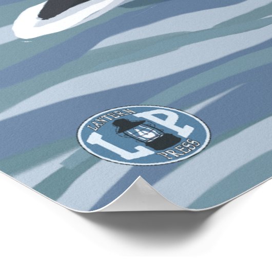 Orca Whales #1 - Lopez, Washington Poster (Hoek)