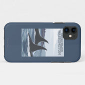 Orca Whales #1 - Orcas Island, Washington Case-Mate iPhone Case (Achterkant (horizontaal))