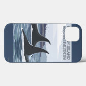 Orca Whales #1 - San Juan Island, Washington Case-Mate iPhone Case (Achterkant (horizontaal))