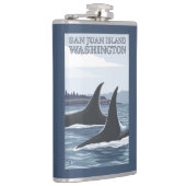 Orca Whales #1 - San Juan Island, Washington Heupfles (Rechts)
