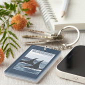 Orca Whales #1 - San Juan Island, Washington Sleutelhanger (Voorkant Rechts)