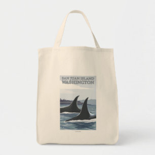 Orca Whales #1 - San Juan Island, Washington Tote Bag