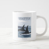 Orca Whales #1 - Seattle, Washington Grote Koffiekop (Rechts)
