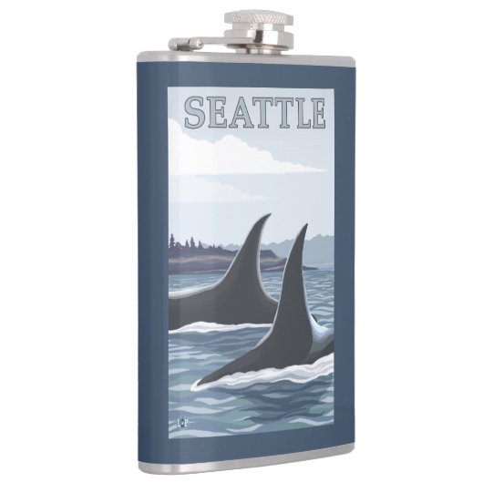 Orca Whales #1 - Seattle, Washington Heupfles (Rechts)