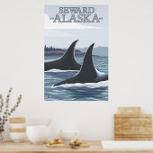 Orca Whales #1 - Seward, Alaska Poster (Keuken)