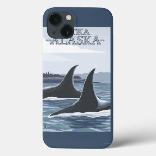 Orca Whales #1 - Sitka, Alaska iPhone 13 Hoesje