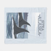 Orca Whales #1 - Sitka, Alaska Fleece Deken (Voorkant (Horizontaal))