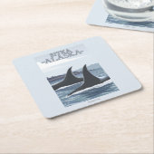 Orca Whales #1 - Sitka, Alaska Kartonnen Onderzetters (Schuin)