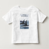 Orca Whales #1 - Sitka, Alaska Kinder Shirts (Voorkant)
