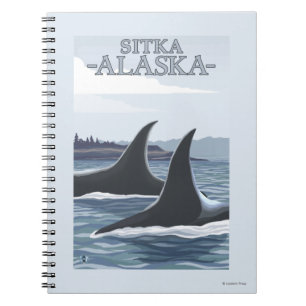 Orca Whales #1 - Sitka, Alaska Notitieboek