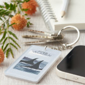 Orca Whales #1 - Sitka, Alaska Sleutelhanger (Voorkant Rechts)