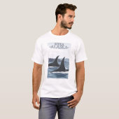 Orca Whales #1 - Sitka, Alaska T-shirt (Voorkant volledig)