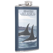 Orca Whales #1 - Skagway, Alaska Heupfles (Rechts)