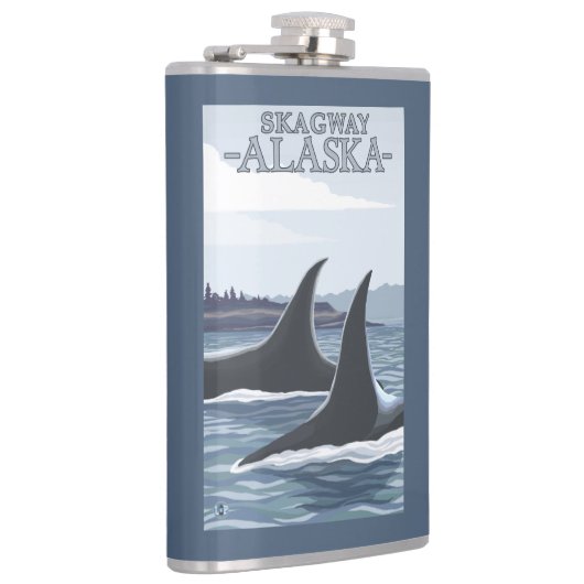 Orca Whales #1 - Skagway, Alaska Heupfles (Rechts)