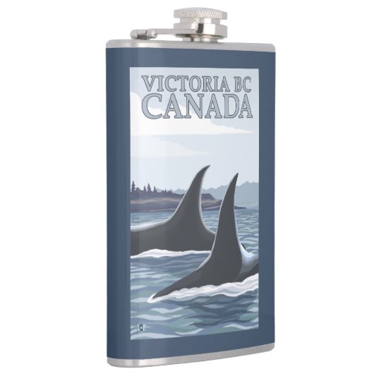 Orca Whales #1 - Victoria, BC Canada Heupfles (Rechts)