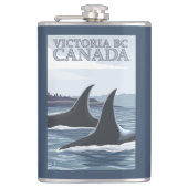 Orca Whales #1 - Victoria, BC Canada Heupfles (Voorkant)