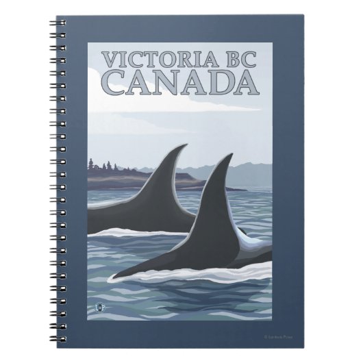 Orca Whales #1 - Victoria, BC Canada Notitieboek (Voorkant)