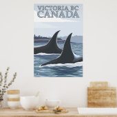 Orca Whales #1 - Victoria, BC Canada Poster (Keuken)
