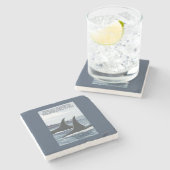 Orca Whales #1 - Vrijdag Harbour, Washington Stenen Onderzetter (Zijkant)