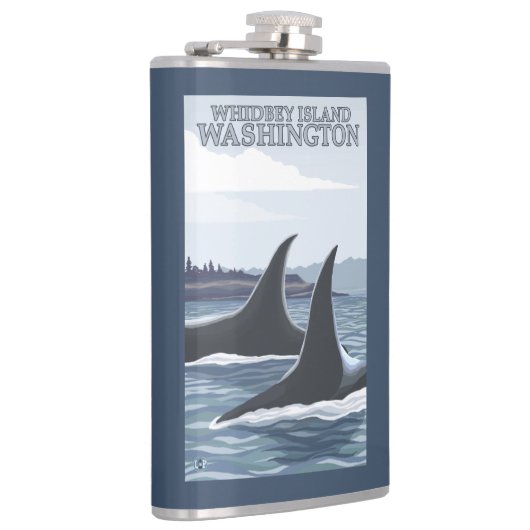 Orca Whales #1 - Whidbey, Washington Heupfles (Rechts)