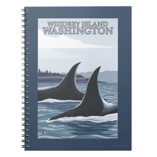 Orca Whales #1 - Whidbey, Washington Notitieboek (Voorkant)