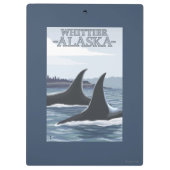 Orca Whales #1 - Whittier, Alaska Klembord (Achterkant)