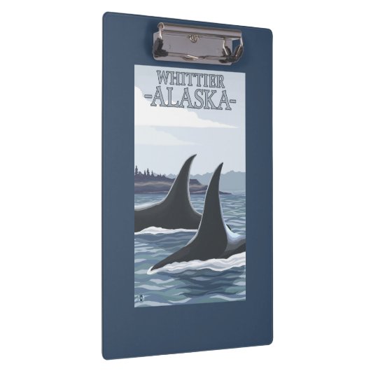 Orca Whales #1 - Whittier, Alaska Klembord (Rechts)